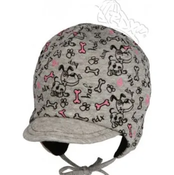 Čepice RDX Dětská bavlněná čepice 2893Ch šedorůžová, 2