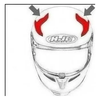 Motodoplněk HJC ventilace F70 Horní Tino MC21