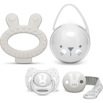dudlíky Suavinex Premium Dárkový set Hygge šedý 0-6 m