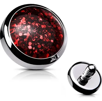 Piercing Šperky4U Microdermal - ozdobná část 4 mm - MD031R-04