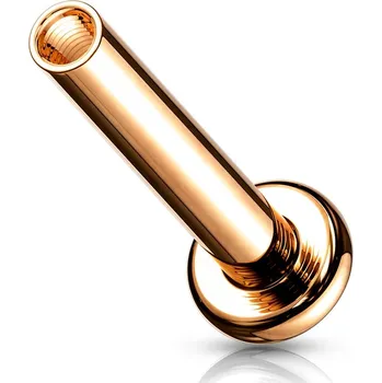 Piercing Šperky4U Zlacená náhradní labreta vnitřní závit 1,2 mm - ND002RD-1206