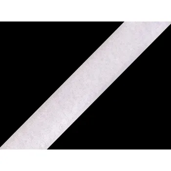 Suchý zip plyš šíře 25 mm bílý, barva Bílá