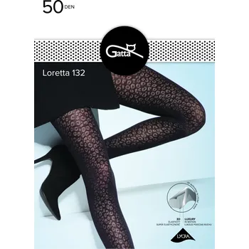 Dámské punčochy Gatta Loretta 132 50 den Punčochové kalhoty nero-černé 4-L