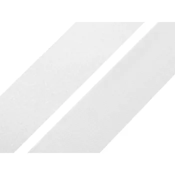 Suchý zip šíře 40mm bílý komplet, barva Bílá