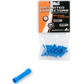 Elektrický konektor AUTOMAX Elektro spojka izolovaná - modrá BV1 - 20 ks