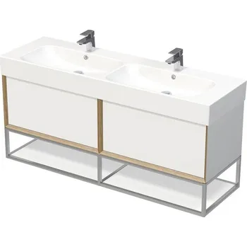 Umyvadlo Koupelnová skříňka s dvojumyvadlem Intedoor MULTI 150 cm OXO MULTI OALU 150D 2Z