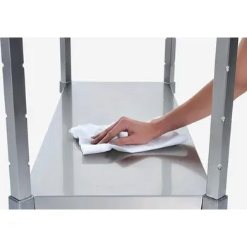 Police z ušlechtilé oceli, š x h: 1500x400 mm