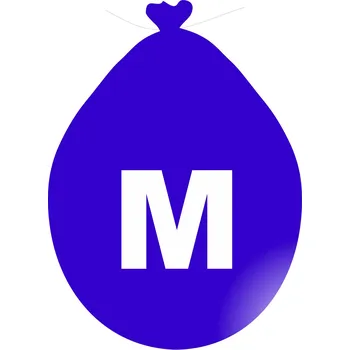 Balónek Balónek písmeno M modré balonky.cz amm
