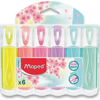 Zvýrazňovač Maped Fluo Peps Pastel 6 ks