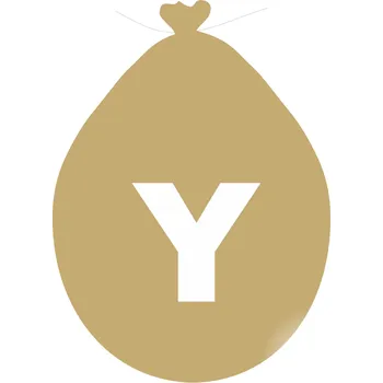 Balónek Balónek písmeno Y zlaté balonky.cz ZY