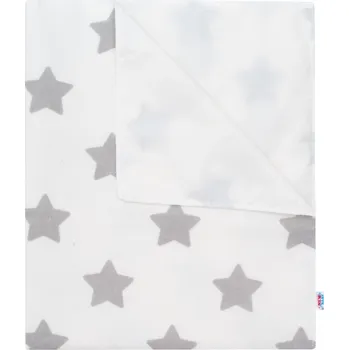 Přebalovací podložka Nepromokavá flanelová podložka New Baby hvězdičky Bílá