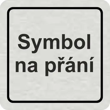 Samolepící etiketa Piktogram - symbol na přání