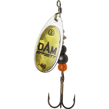 Umělá nástraha Dam Třpytka Effzett Fluo Spinner Gold Prisma - Velikost 6 Hmotnost 20 g