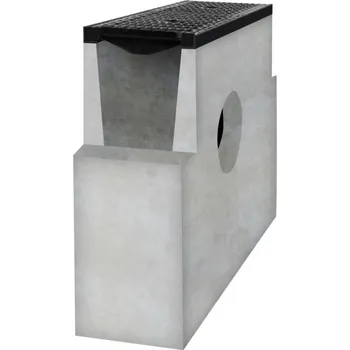 Odvodňovací žlab Betonová vpusť D400 s litinovou mříží H200 500 x 150 x 600 mm