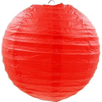 Party dekorace Lampion party, kulatý papírový červený 22, 30, 40cm Červená 22cm