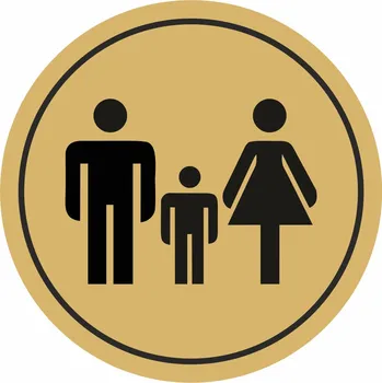 Speciální papír Rodiny s dětmi - zlatá mat samolepící vinylová fólie 90x90 mm