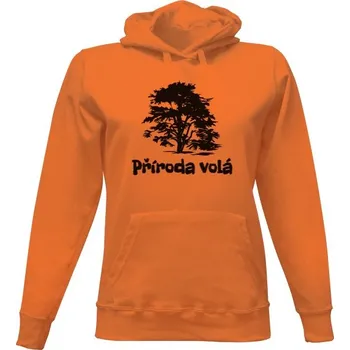 Dámská mikina Dámská mikina s kapucí s potiskem Příroda volá dámské
