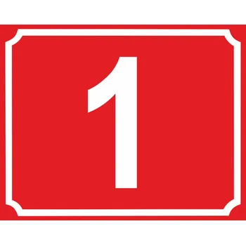 Číslo orientační - 2 plast 5 mm 200 x 160 mm