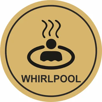 Speciální papír Whirlpool 3 - zlatá mat samolepící vinylová fólie 90x90 mm