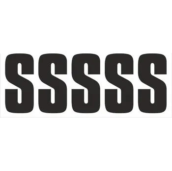 Papír Samolepicí S černá samolepící vinylová fólie velikost znaku 200 mm