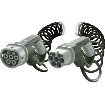 Nabíjecí kabel pro elektromobil Spirálový nabíjecí kabel pro elektromobily Phoenix Contact 1404567, 4 m, Typ 2, 20A, 3fázový (Vstup konektoru Typ 2 / Výstup konektoru Typ 2)