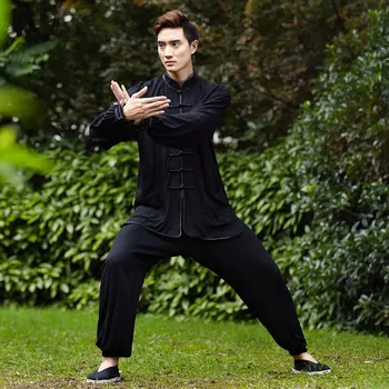 Bojový sport Kung Fu, Tai Chi oblečení obleky ---- černý (muž)
