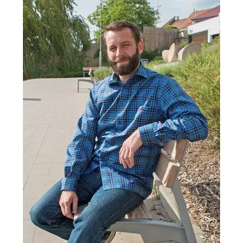 Pánská košile LUIZ Bavlněná košile Bruno POP-Dlouhý 204 Velikost: 39