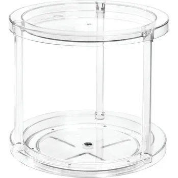 Kulatý otočný dvoupatrový podstavec na dózy iDesign The Home Edit, ⌀ 24,1 cm ID_1361351