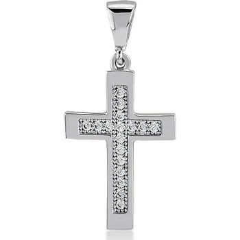 Přívěsek Lillian Vassago Zlatý přívěsek z bílého zlata se zirkony LLV11-GP090W