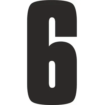 Papír Samolepicí 6 samolepící vinylová fólie velikost znaku 300 mm