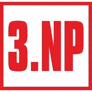 Značení Značení schodiště - 3.NP samolepící vinylová fólie 150 x 150 mm