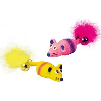 Hračka pro kočku Nobby Nobby hračka latexová myš s rolničkou 2ks 11cm