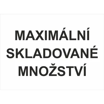 Maximální skladované množství plast 0,5mm A4 (297 x 210 mm)