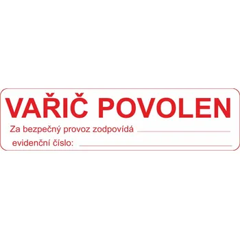 Vařič povolen plast 0,5mm 300 x 100 mm