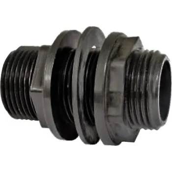 P-PLASTIK Plastová přechodka s těsněním 1"