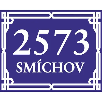 Číslo popisné - 5 plast 5 mm 200 x 160 mm