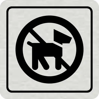 Samolepící etiketa Zákaz vstupu se psy