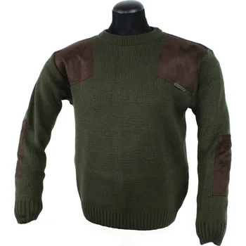 Pánský svetr Afars Hubert hnědá aplikace myslivecký svetr Velikost: XL,