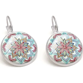 Náušnice Náušnice s francouzské háčky---Nehty květiny (stříbrná barva)