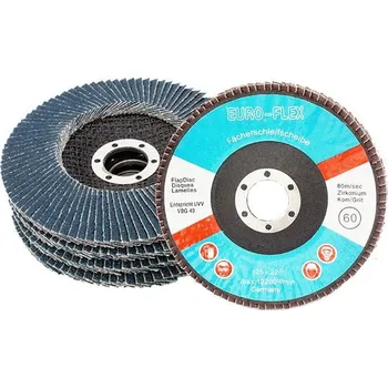 Brusný kotouč EUROFLEX lamelový kotouč 125 mm Hrubost: P40