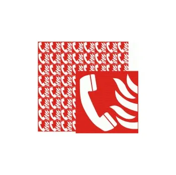 Značení Ohlašovna požáru - minisymbol na evakuační plány