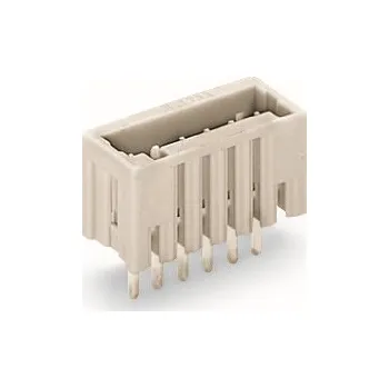 Elektronická součástka WAGO Konektor 733-340 s pájecími piny THT Pájecí kontakt 0,8 × 0,8 mm Rovné provedení, šedá 733-340