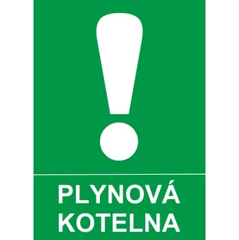 Plynová kotelna plast 0,5mm A4 (297 x 210 mm)