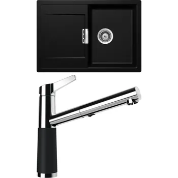 Granitový dřez Set Schock S6-5 (dřez Mono D-100S Magma + baterie SC-510.120 Magma)