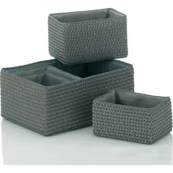 Úložný box Kela 5dílná sada úložných košů RIMOSSA, šedá