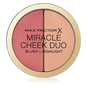 Dekorativní kosmetika Max Factor Miracle Cheek Duo krémová tvářenka a rozjasňovač 11 g