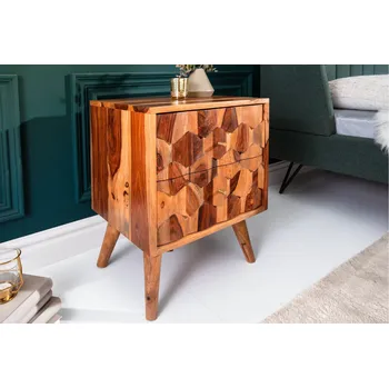 Toaletní stolek Designový noční stolek Justice, 40 cm, sheesham
