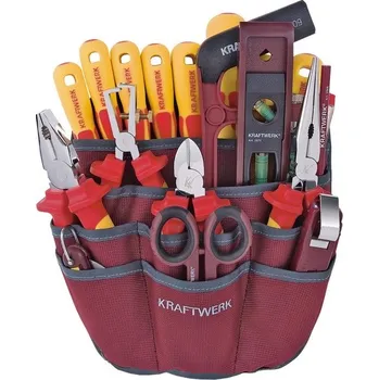 KRAFTWERKTOOLS BEST OF KW: Souprava nářadí elektro VDE - kapsa na opasek 20ks