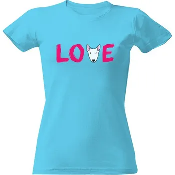 Dámské tričko Tričko s potiskem Bulteriér Love dámské