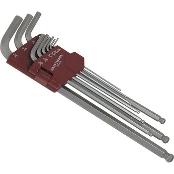 Ruční nářadí KRAFTWERKTOOLS Souprava klíčů Inbus 1/16"-3/8" s kuličkou 9ks